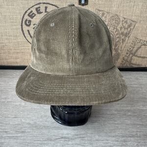 Tanner Goods Corduroy Strap Back Hat Cap Brown Green Earth Tones Adult OS